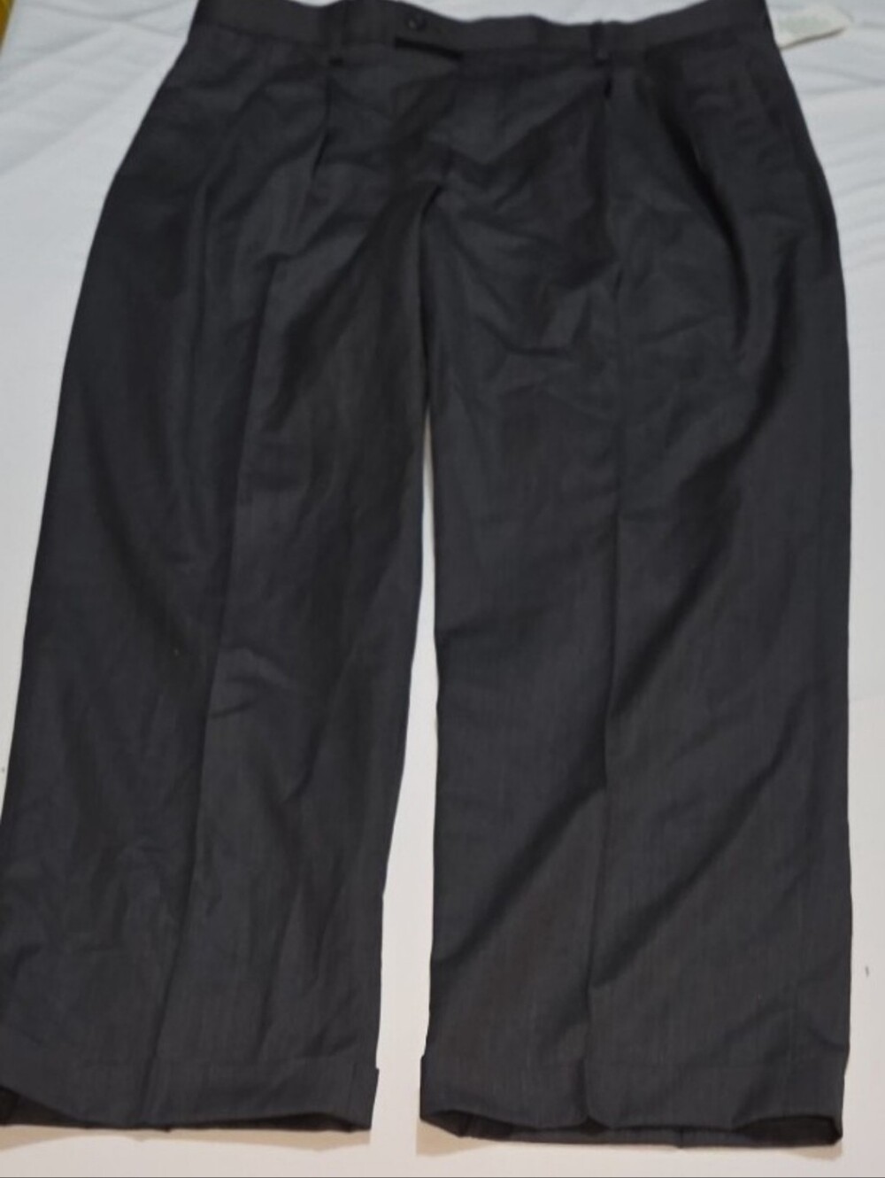 New Alan flusser mens 36x30 grey suit dress pants #03